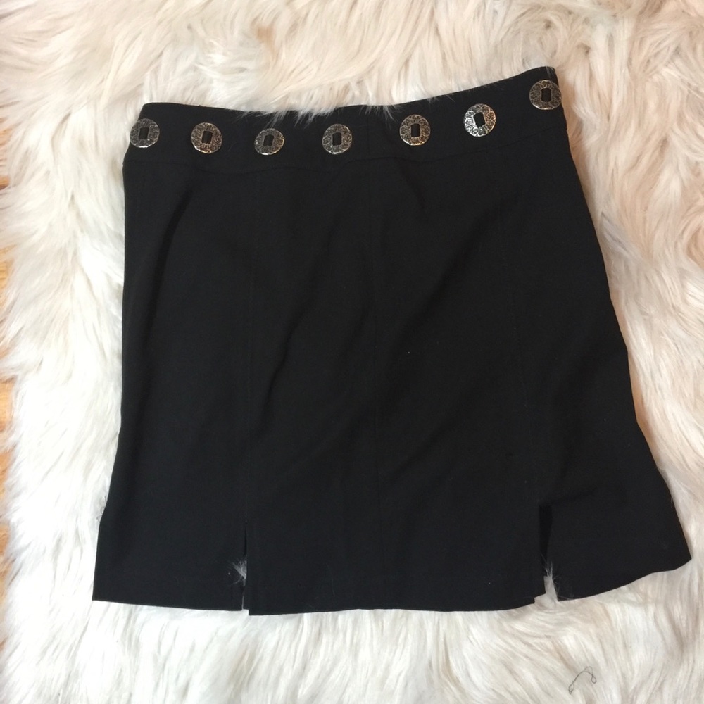 Vintage high waisted concho skirt